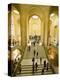 Interior of The Louvre Museum Showing Winged Victory Statue and Tourists, Paris, France-Jim Zuckerman-Premier Image Canvas