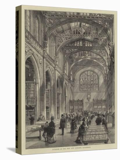 Interior of the New City Library, Guildhall-null-Premier Image Canvas