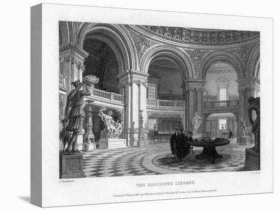 Interior of the Radcliffe Library, Oxford University, 1835-John Le Keux-Premier Image Canvas