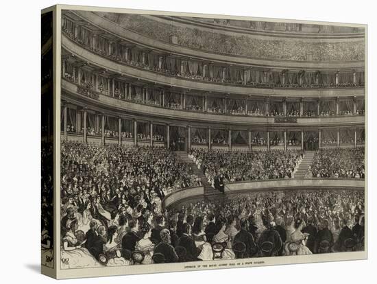 Interior of the Royal Albert Hall on a State Occasion-null-Premier Image Canvas