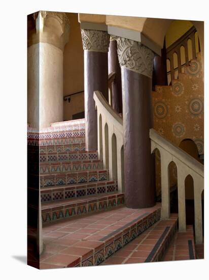 Interior of the Santa Barbara Courthouse, Santa Barbara, California-Savanah Stewart-Premier Image Canvas