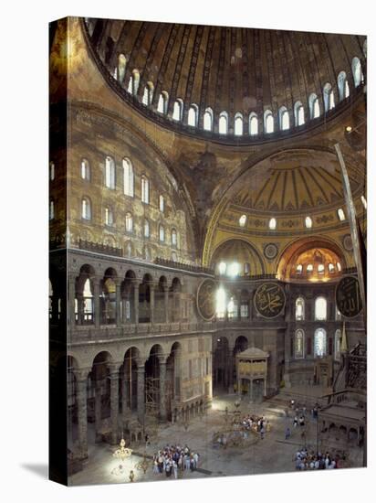 Interior of the Santa Sofia Mosque, Originally a Byzantine Church, Istanbul, Turkey-Woolfitt Adam-Premier Image Canvas