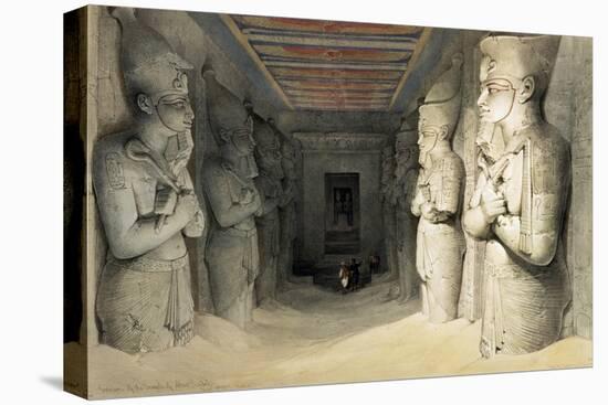 'Interior of the Temple of Abu Simbel', Nubia, Egypt, c1845-David Roberts-Premier Image Canvas