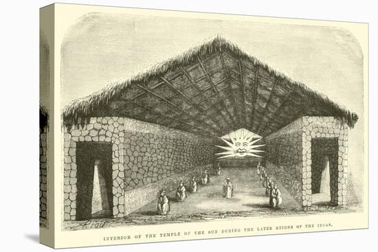 Interior of the Temple of the Sun During the Later Reigns of the Incas-Édouard Riou-Premier Image Canvas