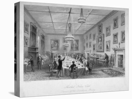 Interior of the Thatched House Tavern, St James's Street, London, C1840-John Le Keux-Premier Image Canvas