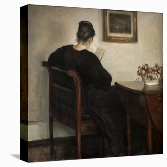 Interior, reading woman, 1886-Carl Holsoe-Premier Image Canvas