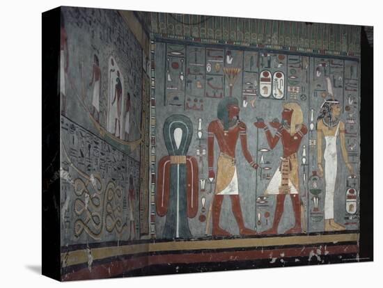 Interior, Tomb of Ramses I, Valley of the Kings, Thebes, Unesco World Heritage Site, Egypt-John Ross-Premier Image Canvas