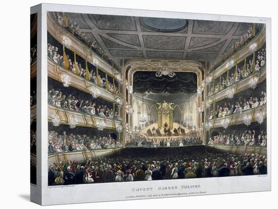 Interior View of Covent Garden Theatre, Bow Street, Westminster, London, 1808-Thomas Rowlandson-Premier Image Canvas