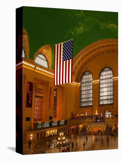 Interior View of Grand Central Station, New York, USA-Nancy & Steve Ross-Premier Image Canvas