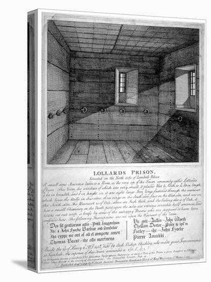 Interior view of Lollards Prison in Lambeth Palace, London, 1791-Anon-Premier Image Canvas