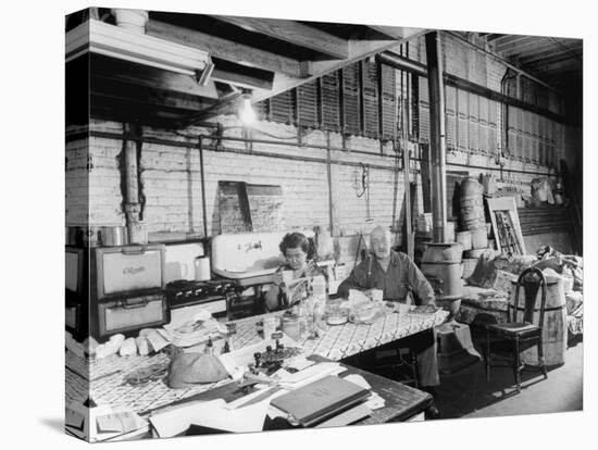 Interior View of One of the Buildings Used as a Hangout for Al Capone-null-Premier Image Canvas