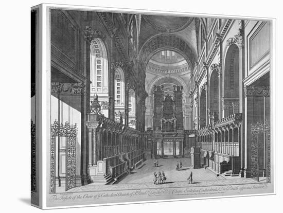 Interior View of St Paul's Cathedral, City of London, C1720-Johannes Kip-Premier Image Canvas