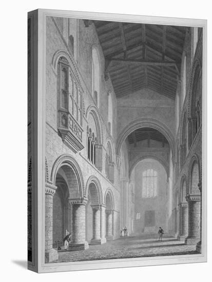 Interior View of the Church of St Bartholomew-The-Great, Smithfield, City of London, 1815-John Le Keux-Premier Image Canvas