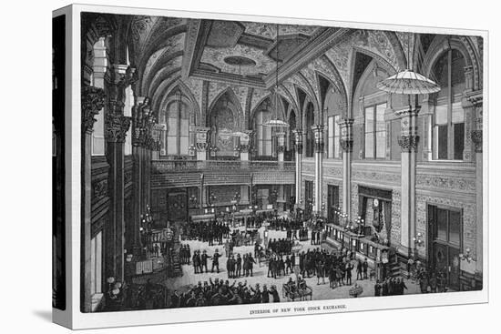 Interior View of the New New York Stock Exchange-null-Premier Image Canvas