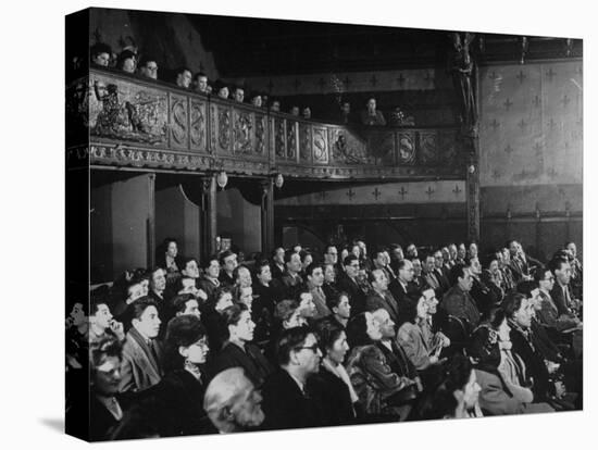Interior View of Theater, with Audience Watching a Production at the Grand Guignol Theater-null-Premier Image Canvas