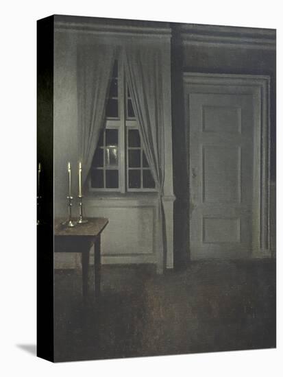 Interior with Two Candles-Vilhelm Hammershoi-Premier Image Canvas