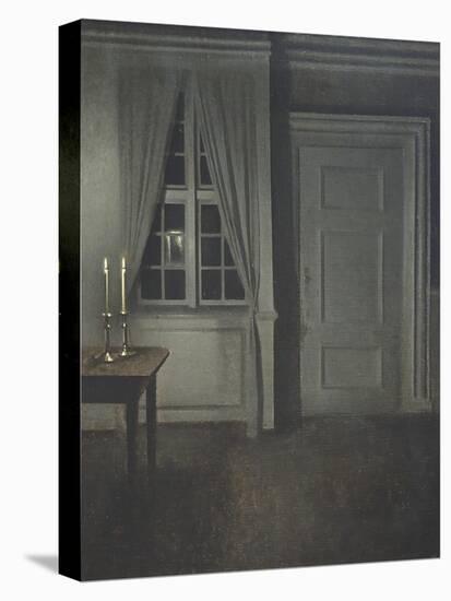 Interior with Two Candles-Vilhelm Hammershoi-Premier Image Canvas