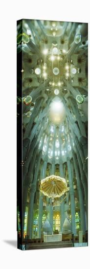 Interiors of a Church Designed by Catalan Architect Antonio Gaudi, Sagrada Familia, Barcelona, C...-null-Premier Image Canvas