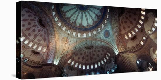 Interiors of a Mosque, Blue Mosque, Istanbul, Turkey-null-Stretched Canvas