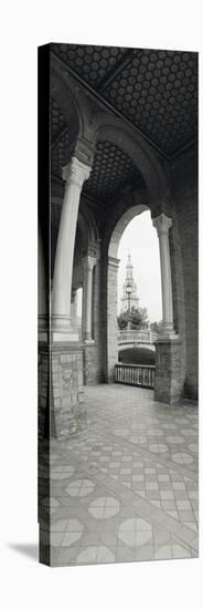 Interiors of a Plaza, Plaza De Espana, Seville, Seville Province, Andalusia, Spain-null-Premier Image Canvas