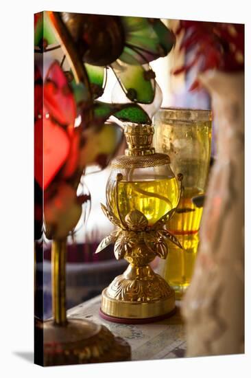 Interiors of Vihn Trang Pagoda, My Tho, Mekong Delta, Vietnam-null-Stretched Canvas