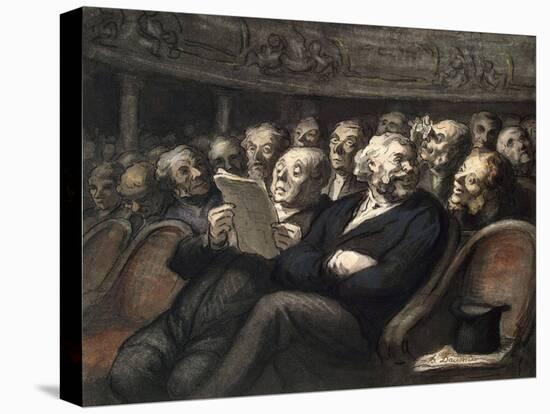 Intermission at the Comédie-Française, 1858-Honore Daumier-Premier Image Canvas