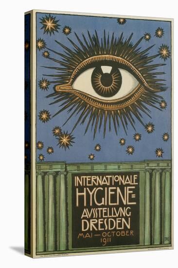International Hygiene Exhibition Poster with Eye-null-Premier Image Canvas
