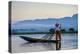 Intha Ethnic Group Fisherman, Inle Lake, Shan State, Myanmar (Burma), Asia-Nathalie Cuvelier-Premier Image Canvas