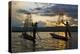 Intha Fisherman Rowing at Sunset on Inle Lake, Shan State, Myanmar-Keren Su-Premier Image Canvas