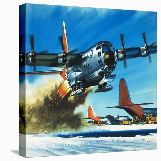 Into the Blue: South Pole Air Base-Wilf Hardy-Premier Image Canvas