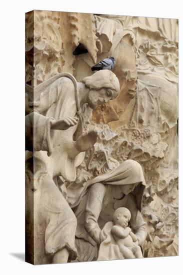 Intricate Carvings on the Nativity Facade of the Sagrada Familia in the Heart of Barcelona, Spain-Paul Dymond-Premier Image Canvas