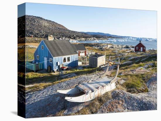 Inuit village Oqaatsut (once called Rodebay) located in Disko Bay. Greenland-Martin Zwick-Premier Image Canvas