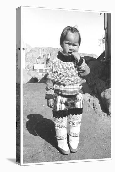 Inuit Young Girl Posing-Angelo Cozzi-Premier Image Canvas