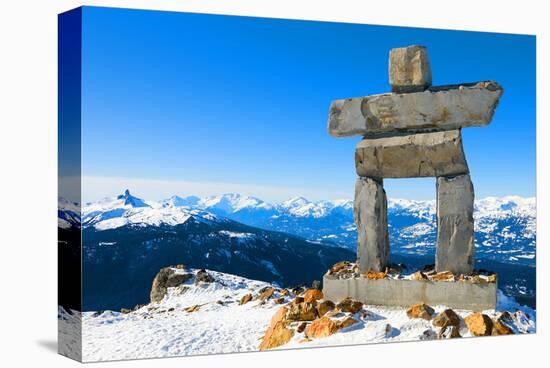 Inukshuk at Whistler Mountain-null-Stretched Canvas