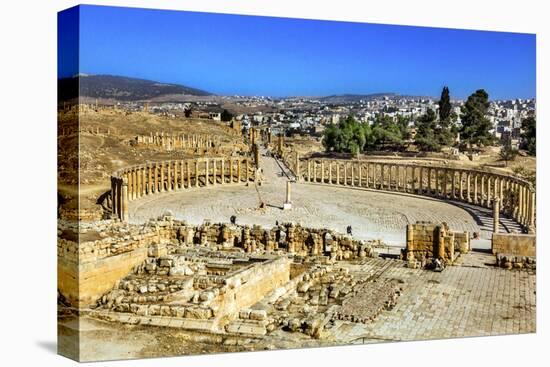 Ionic Columns, Oval Plaza, Roman City, Jerash, Jordan.-William Perry-Premier Image Canvas