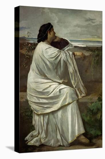 Iphigenia, Feuerbach's favourite Roman model " Nana". Oil on canvas (1871) 192.5 x 126.5 cm.-Anselm Feuerbach-Premier Image Canvas