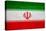 Iran Flag Design with Wood Patterning - Flags of the World Series-Philippe Hugonnard-Stretched Canvas