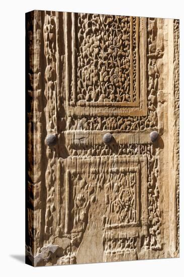 Iran, Natanz, Jameh Mosque, Old Door-Walter Bibikow-Premier Image Canvas