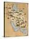 Iran, Pictorial Map-SMETEK-Premier Image Canvas