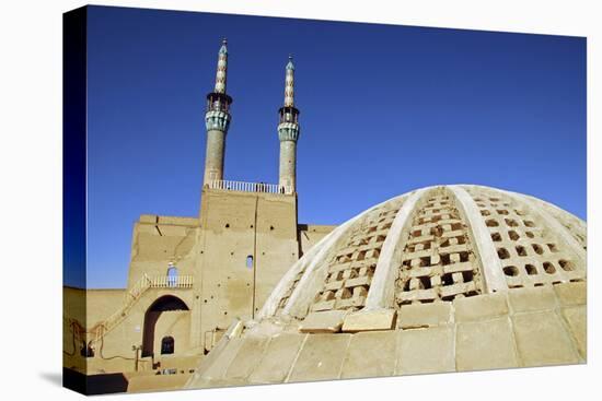 Iran, Yazd, Zoroastrian Complex of Amir Chakma with Bazaar Roofs-Stephanie Rabemiafara-Premier Image Canvas