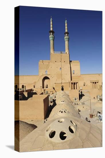 Iran, Yazd, Zoroastrian Complex of Amir Chakma with Bazaar Roofs-Anthony Asael-Premier Image Canvas