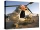 Iraqi Helicopter Sits on the Flight Deck Abandoned at Camp Warhorse-Stocktrek Images-Premier Image Canvas