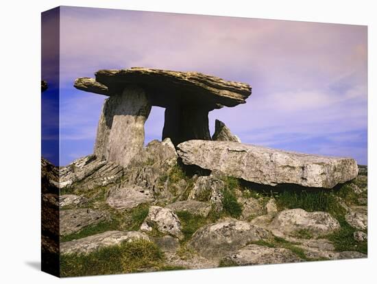 Ireland, Burren. Ancient Poulnabrone Dolman tomb-Jaynes Gallery-Premier Image Canvas