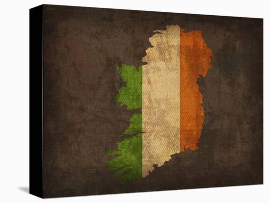 Ireland Country Flag Map-Red Atlas Designs-Premier Image Canvas