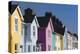 Ireland, County Antrim, Whitehead, colorful houses-Walter Bibikow-Premier Image Canvas