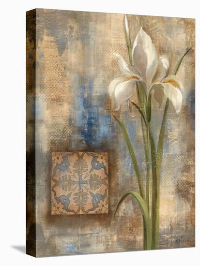 Iris and Tile-Silvia Vassileva-Stretched Canvas