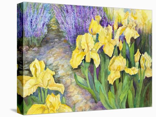 Iris in a Rock Garden-Joanne Porter-Premier Image Canvas