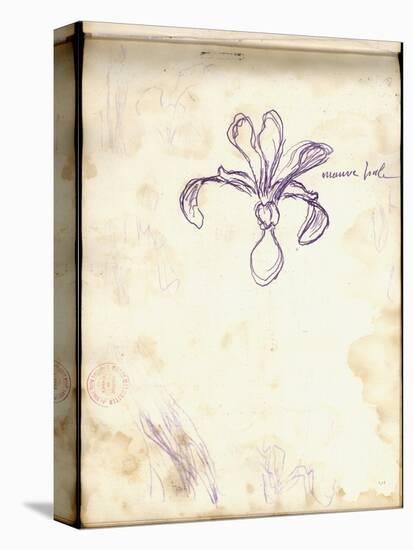 Iris (Purple Pencil on Paper)-Claude Monet-Premier Image Canvas