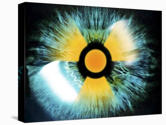 Iris with Radiation Warning Sign-PASIEKA-Premier Image Canvas