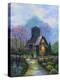 Irish Church and Garden-Bonnie B. Cook-Premier Image Canvas